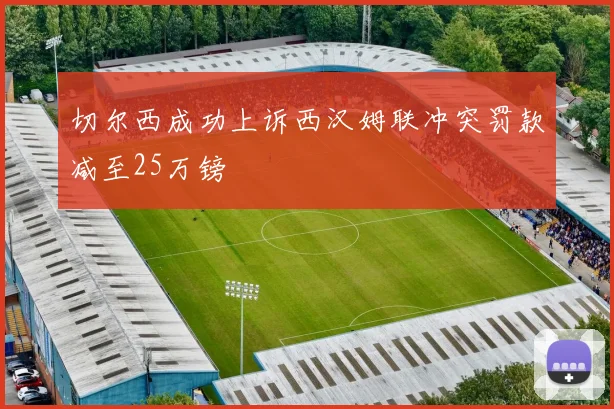 切尔西成功上诉西汉姆联冲突罚款减至25万镑